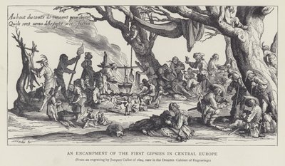 Un campement des premiers Gitans en Europe centrale - Jacques (after) Callot