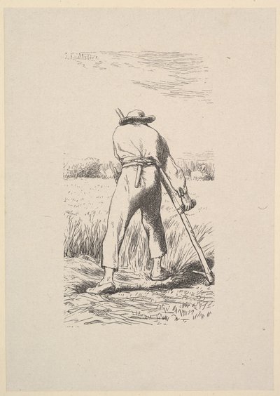 Le faucheur de blé - Jacques Adrien Lavieille