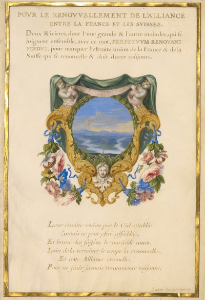 Écusson avec paysage - Jacques Bailly
