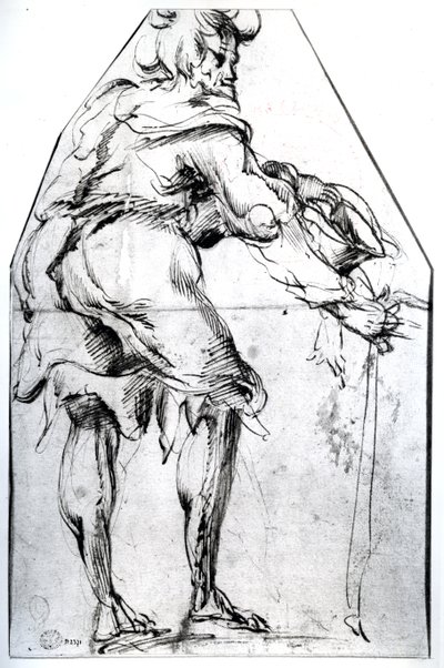 Mendiant avec un chapeau et un bâton - Jacques Bellange