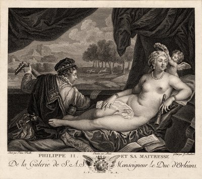 Philippe II et sa maîtresse après Titien - Jacques Bouillard