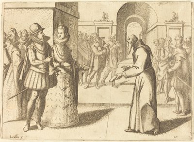 Un Capucin apportant les remerciements du roi de Bavière - Jacques Callot