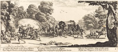 Attaque sur un carrosse - Jacques Callot