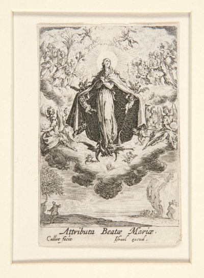 Attributions de la Vierge, no. 14 de La Vie de la Vierge - Jacques Callot