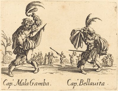 Cap. Mala Gamba et Cap. Bellavita - Jacques Callot