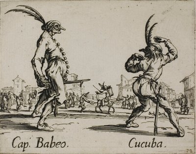 Capitaine Babeo - Cucuba, planche 16 des Balli di Sfessania - Jacques Callot