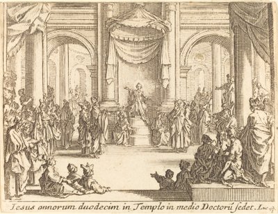 Le Christ disputant avec les docteurs - Jacques Callot