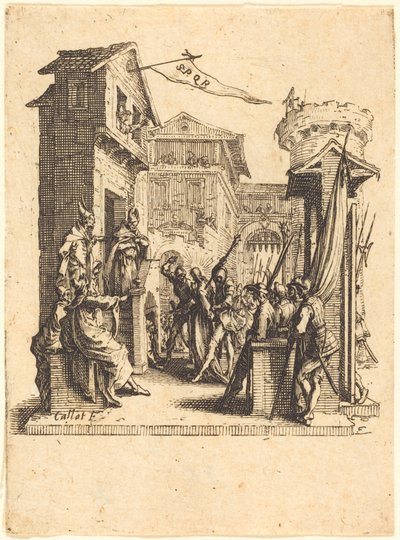 Le Christ devant Caïphe - Jacques Callot