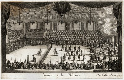 Combat a la barriere : le tournoi ... (gravure) - Jacques Callot