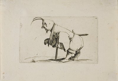 Estropié avec un bonnet, de Varie Figure Gobbi - Jacques Callot