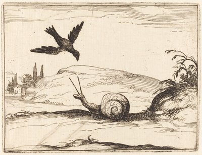 Corbeau et escargot - Jacques Callot