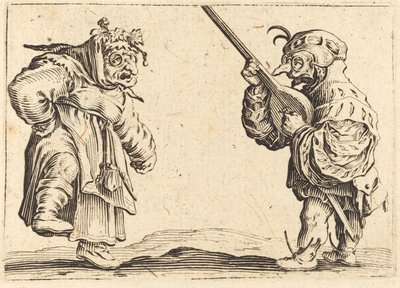 Danseurs avec luth - Jacques Callot