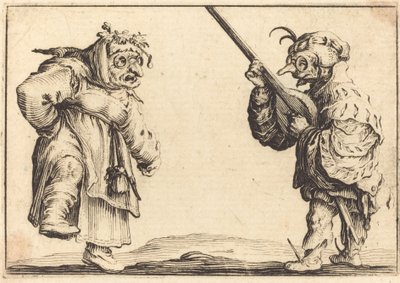 Danseurs avec luth - Jacques Callot