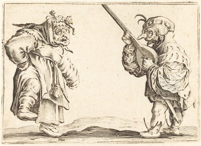 Danseurs avec luth, vers 1622 - Jacques Callot