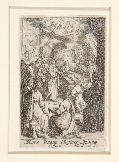 Mort de la Vierge, n° 11 de La Vie de la Vierge - Jacques Callot