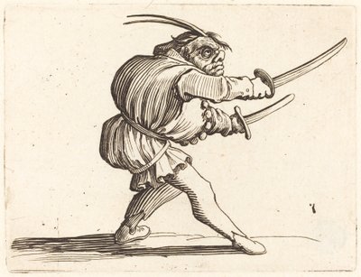 Duelliste avec Deux Sabres - Jacques Callot