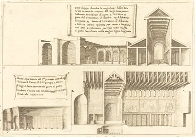 Élévation des églises y compris la Sainte Mangeoire - Jacques Callot