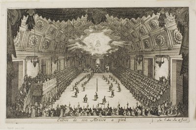 Entrée de Son Altesse à Pied, du Combat à la Barrière - Jacques Callot