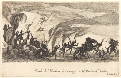 Entrée de M. de Couvonge et M. de Chalabre - Jacques Callot