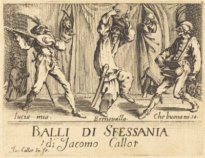 Frontispice pour Balli di Sfessania, c. 1622 - Jacques Callot