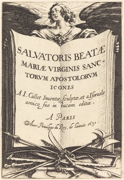 Frontispice pour "Les Grands Apôtres" - Jacques Callot