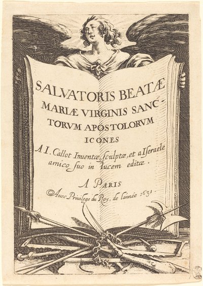 Frontispice pour "Les Grands Apôtres" - Jacques Callot