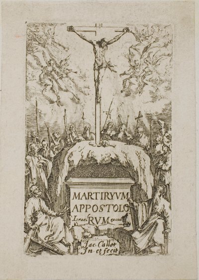 Frontispice, extrait des Martyres des Apôtres - Jacques Callot