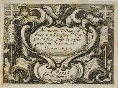 Frontispice, du Nouveau Testament - Jacques Callot