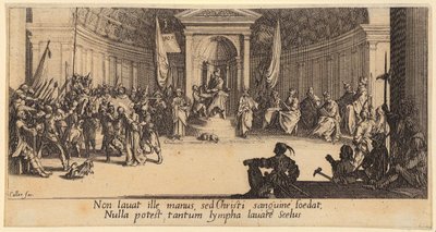 Le lavage des pieds, feuille 1 de la série « La Grande Passion » - Jacques Callot