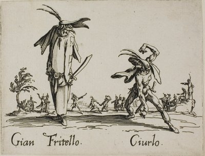 Gian Fritello - Ciurlo, assiette 7 des Balli di Sfessania - Jacques Callot