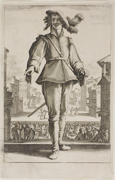 Chasse aux oiseaux, de Diverses scènes conçues à Florence - Jacques Callot