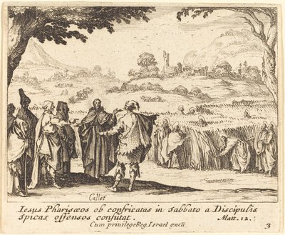 Jésus avec les pharisiens - Jacques Callot
