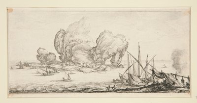 Le grand rocher, des Paysages pour Giovanni de Medici - Jacques Callot