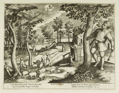 Les mois. 11, novembre - Jacques Callot