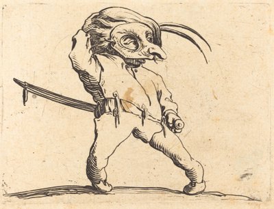 Homme masqué aux pieds tordus, vers 1622 - Jacques Callot