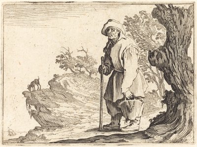 Paysanne avec sac - Jacques Callot