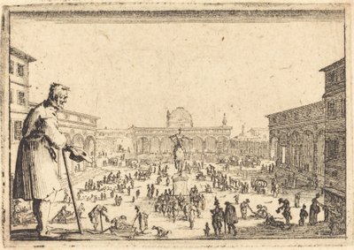 Piazza SS. Annunziata, Florence - Jacques Callot