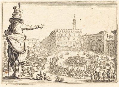 Piazza della Signoria, Florence, vers 1622 - Jacques Callot
