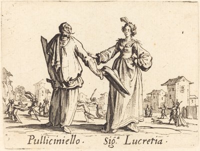 Pulliciniello et Siga. Lucretia - Jacques Callot