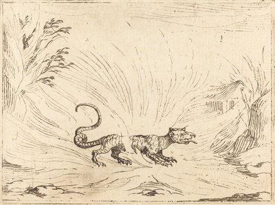 Salamandre entourée de flammes - Jacques Callot