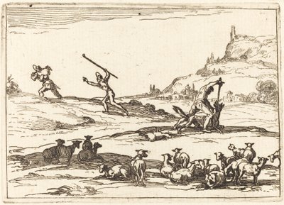 Bergers défendant leurs troupeaux - Jacques Callot
