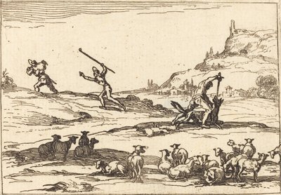 Bergers défendant leurs troupeaux - Jacques Callot