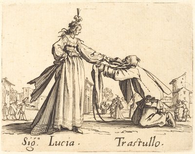 Signa. Lucia et Trastullo - Jacques Callot