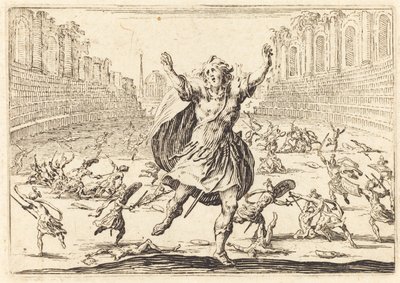 Escarmouche dans un cirque romain - Jacques Callot