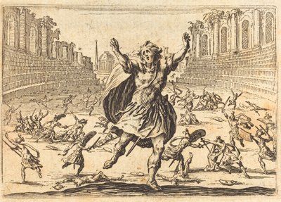 Escarmouche dans un cirque romain, vers 1622 - Jacques Callot