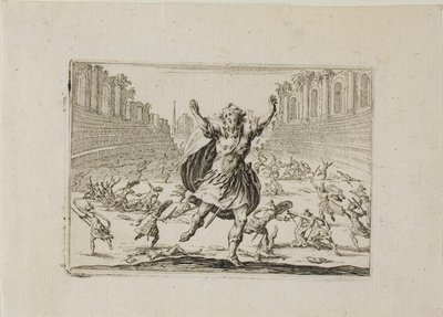 Escarmouche dans le cirque, des Caprices - Jacques Callot