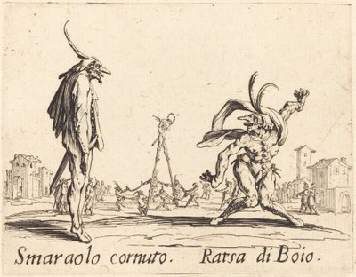 Smaralo Cornuto et Ratsa di Boio - Jacques Callot