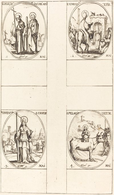 Saint Philippe et Jacques le Mineur, Apôtres; Saint Athanase; L