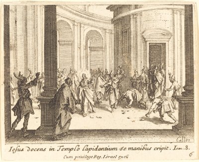 Lapidation de Jésus - Jacques Callot