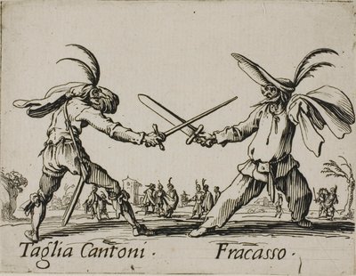 Taglia Cantoni - Fracasso, planche 24 de Balli di Sfessania - Jacques Callot